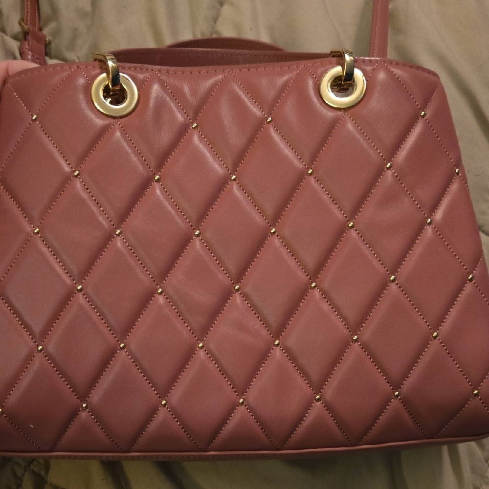 Kate Spade Mauve Quilted Shoulder Bag - Picture 5 of 9